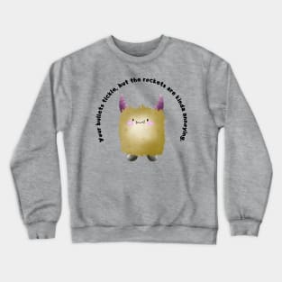 Your Bullets Are Tickelish Cute Cartoon Kaiju Buddy (MD23QU006) Crewneck Sweatshirt